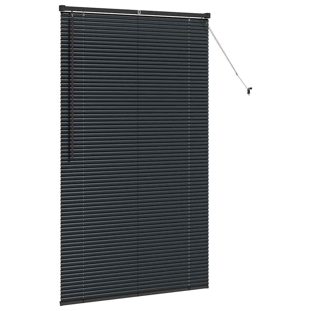 vidaXL Balkenjalousien Schwarz 175 x 105 cm Aluminium