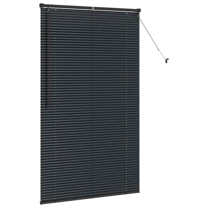 vidaXL Balkenjalousien Schwarz 175 x 105 cm Aluminium