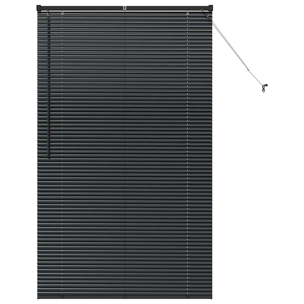 vidaXL Balkenjalousien Schwarz 175 x 105 cm Aluminium