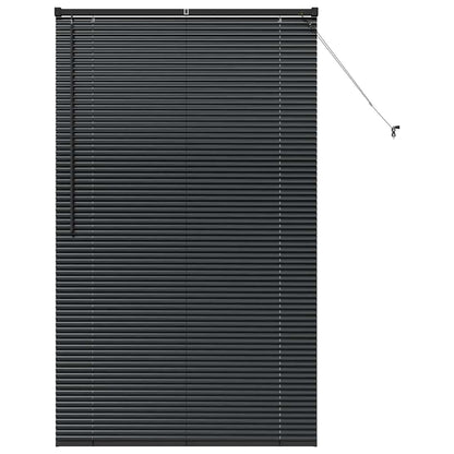 vidaXL Balkenjalousien Schwarz 175 x 105 cm Aluminium