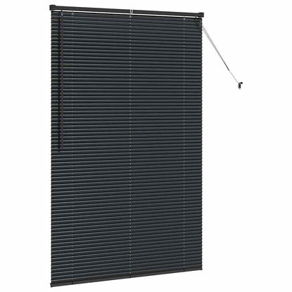 vidaXL Balkenjalousien Schwarz 175 x 110 cm Aluminium