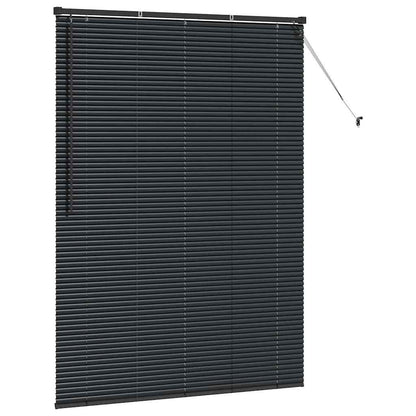 vidaXL Balkenjalousien Schwarz 175 x 135 cm Aluminium