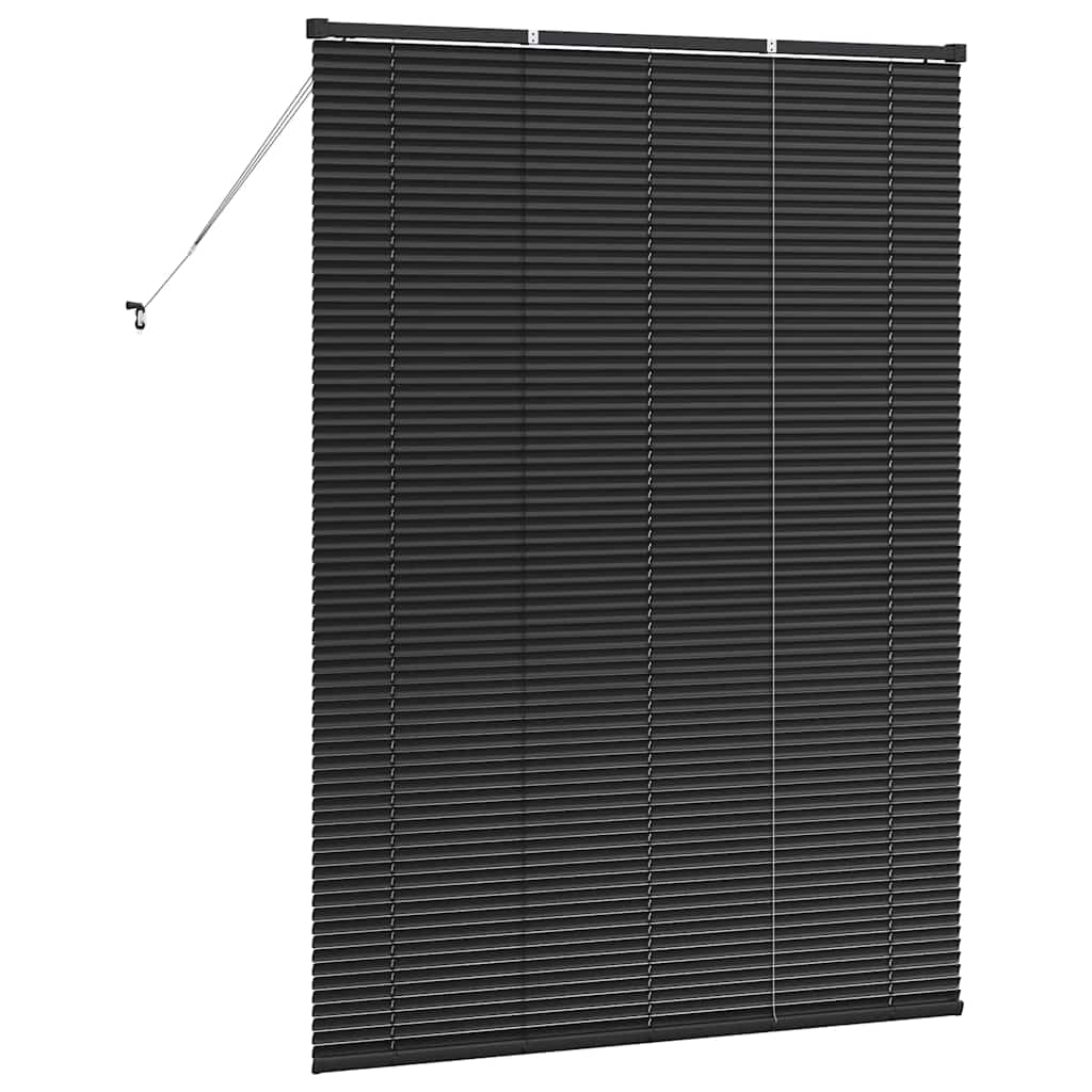 vidaXL Balkenjalousien Schwarz 175 x 135 cm Aluminium