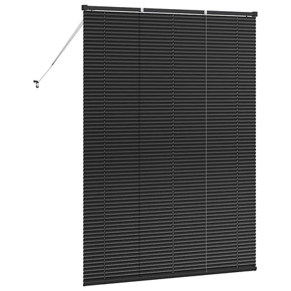 vidaXL Balkenjalousien Schwarz 175 x 135 cm Aluminium
