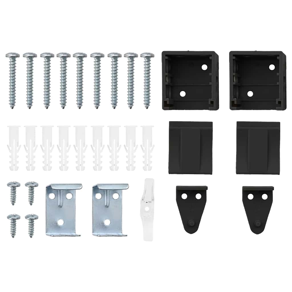 Balkenjalousien Schwarz 175 x 140 cm Aluminium