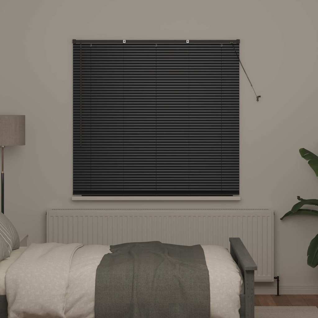 vidaXL Balkenjalousien Schwarz 175 x 145 cm Aluminium