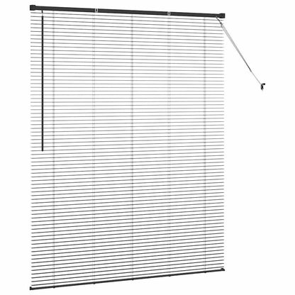 vidaXL Balkenjalousien Schwarz 175 x 145 cm Aluminium