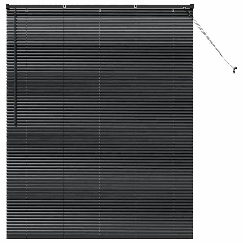 vidaXL Balkenjalousien Schwarz 175 x 145 cm Aluminium