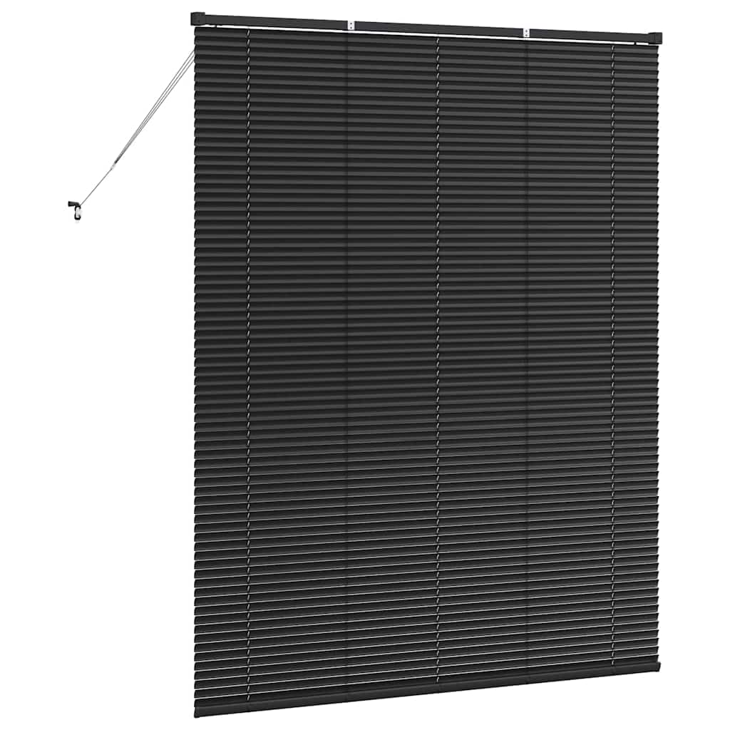 vidaXL Balkenjalousien Schwarz 175 x 150 cm Aluminium