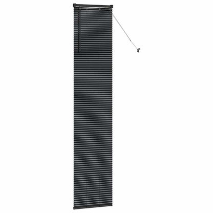 vidaXL Balkenjalousien Schwarz 220 x 45 cm Aluminium