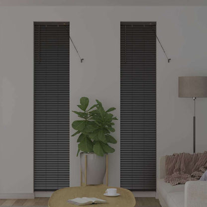 vidaXL Balkenjalousien Schwarz 220 x 50 cm Aluminium