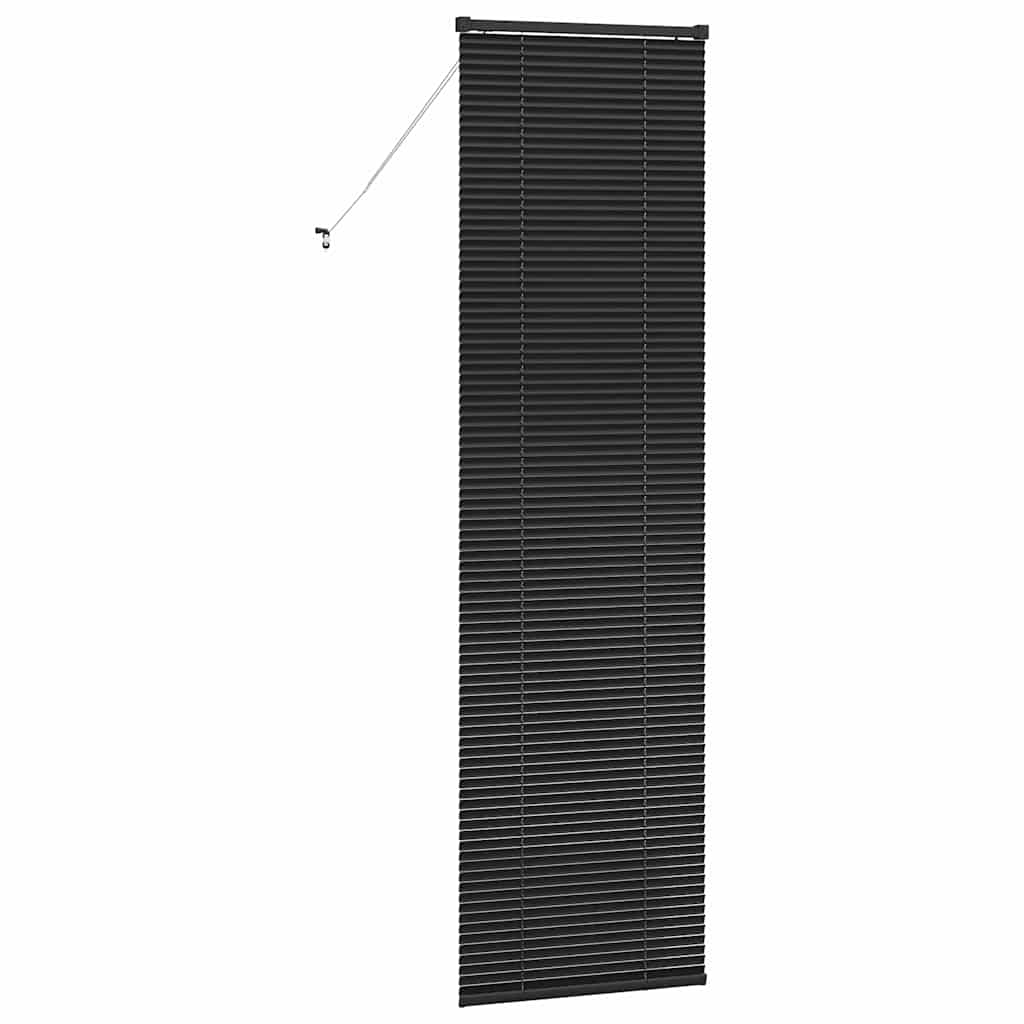 vidaXL Balkenjalousien Schwarz 220 x 60 cm Aluminium