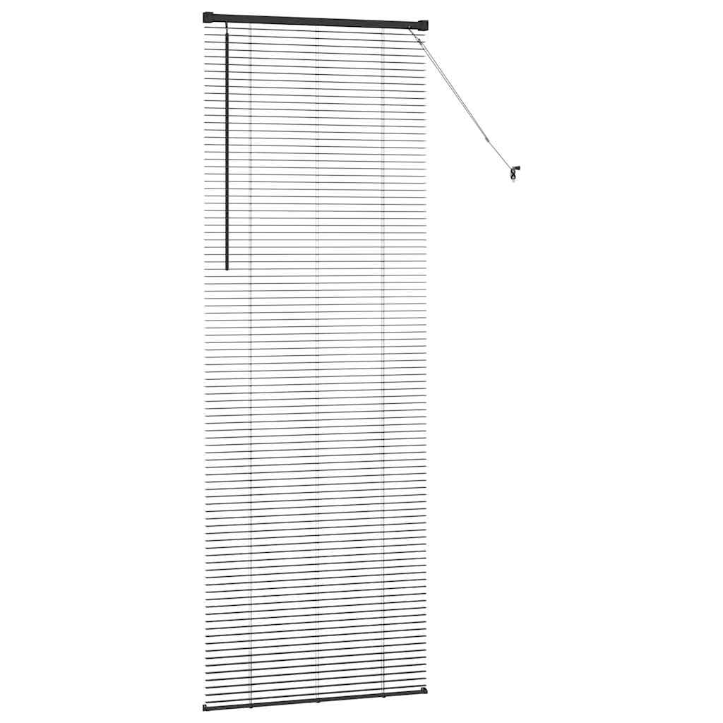 vidaXL Balkenjalousien Schwarz 220 x 70 cm Aluminium