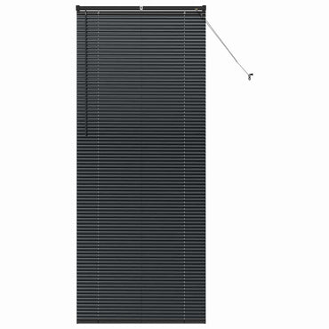 vidaXL Balkenjalousien Schwarz 220 x 85 cm Aluminium