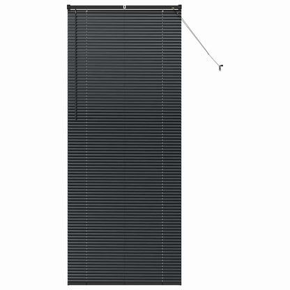 vidaXL Balkenjalousien Schwarz 220 x 90 cm Aluminium