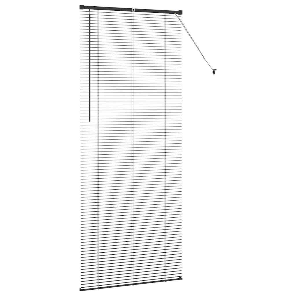 vidaXL Balkenjalousien Schwarz 220 x 95 cm Aluminium