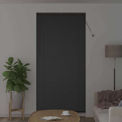 vidaXL Balkenjalousien Schwarz 220 x 100 cm Aluminium