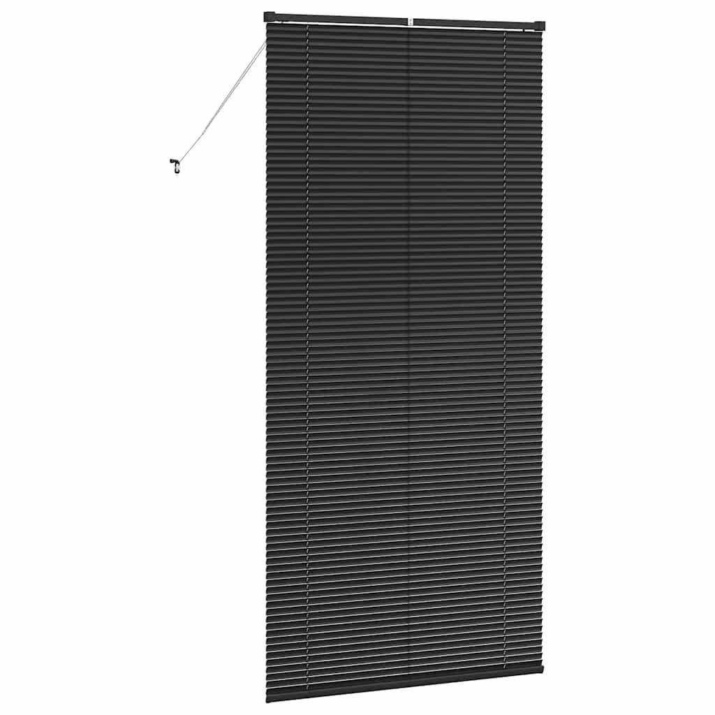 vidaXL Balkenjalousien Schwarz 220 x 100 cm Aluminium