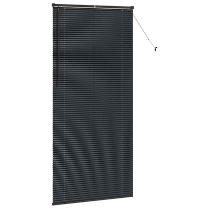 vidaXL Balkenjalousien Schwarz 220 x 105 cm Aluminium