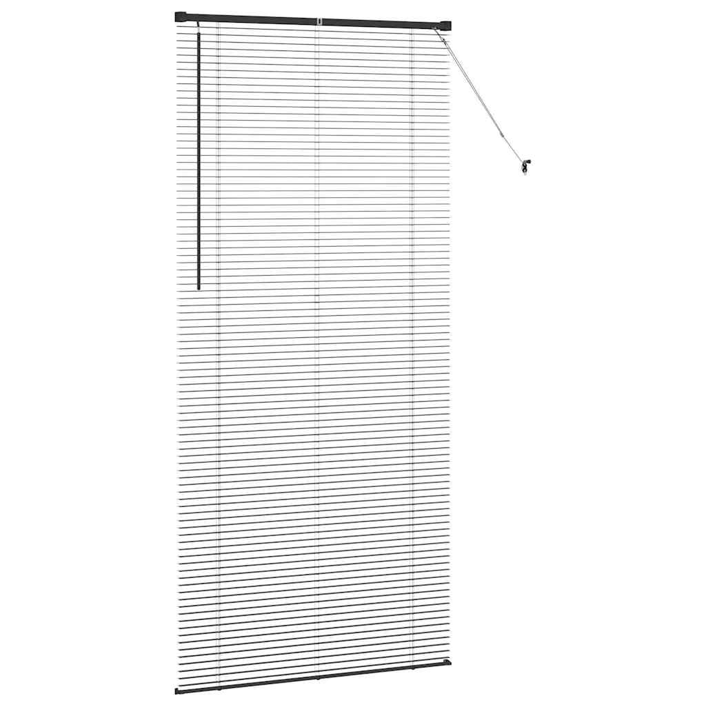 vidaXL Balkenjalousien Schwarz 220 x 105 cm Aluminium