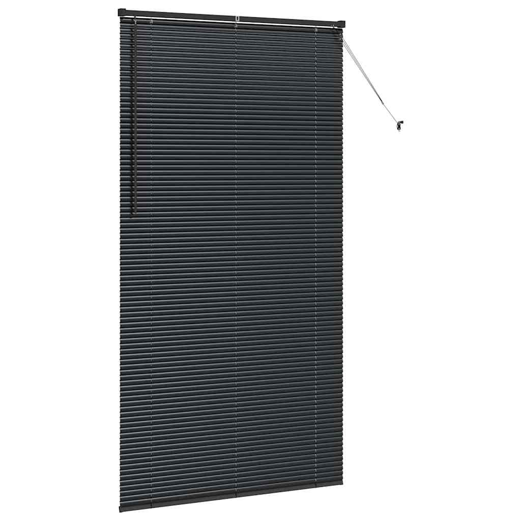 vidaXL Balkenjalousien Schwarz 220 x 110 cm Aluminium