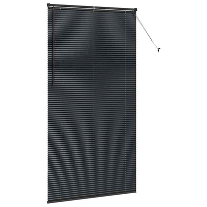 vidaXL Balkenjalousien Schwarz 220 x 110 cm Aluminium