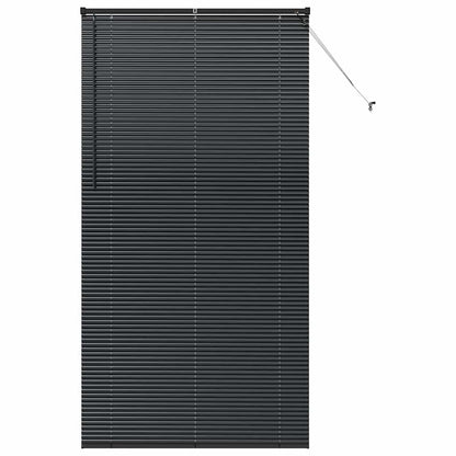 vidaXL Balkenjalousien Schwarz 220 x 110 cm Aluminium