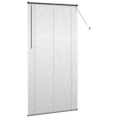 vidaXL Balkenjalousien Schwarz 220 x 115 cm Aluminium