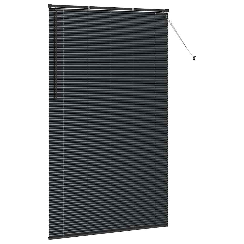 vidaXL Balkenjalousien Schwarz 220 x 130 cm Aluminium