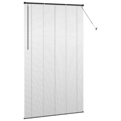vidaXL Balkenjalousien Schwarz 220 x 130 cm Aluminium