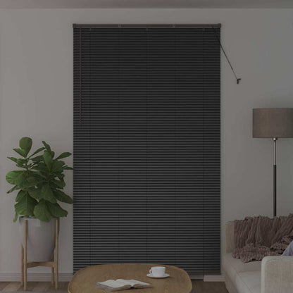 vidaXL Balkenjalousien Schwarz 220 x 135 cm Aluminium