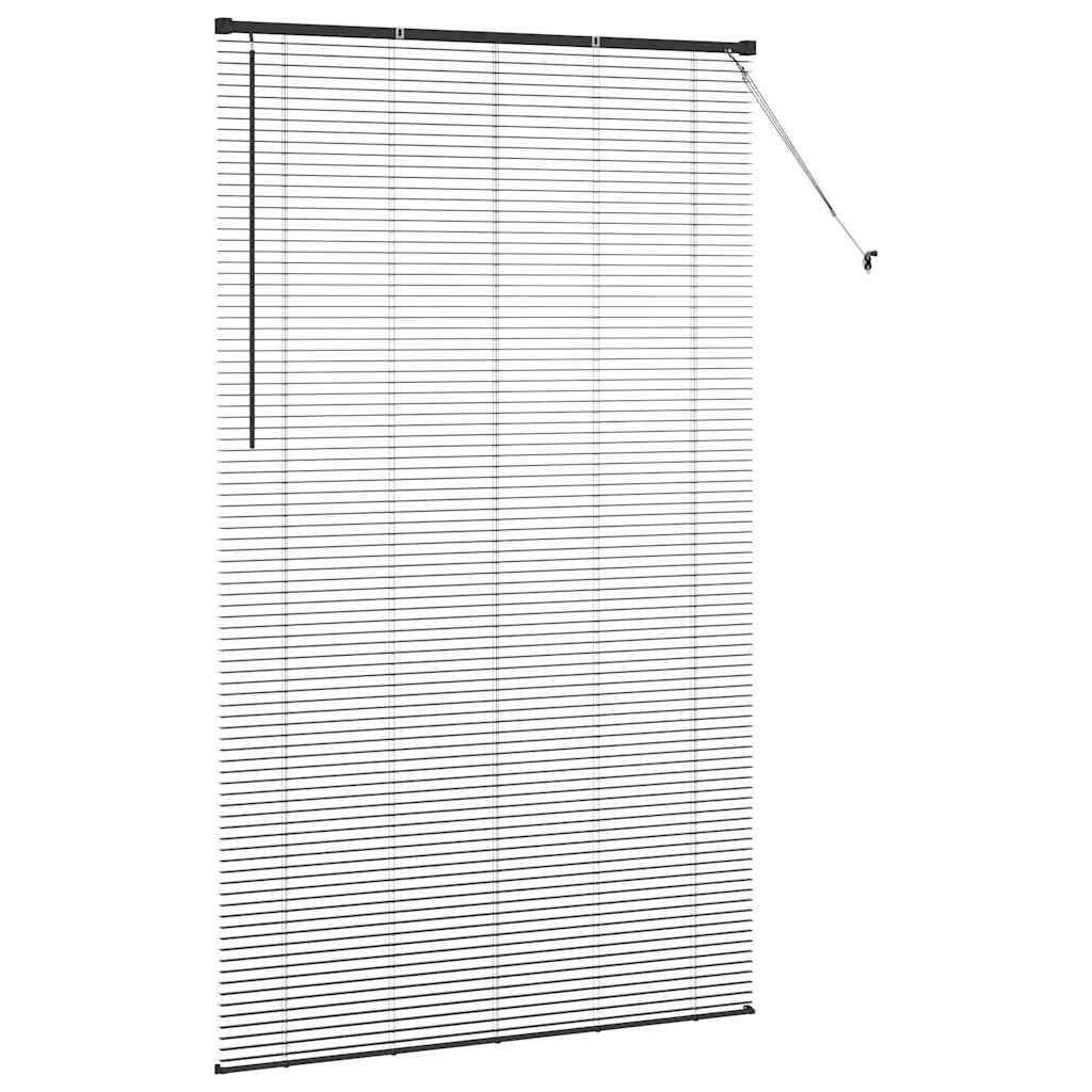 vidaXL Balkenjalousien Schwarz 220 x 135 cm Aluminium