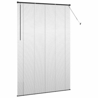 Balkenjalousien Schwarz 220 x 145 cm Aluminium