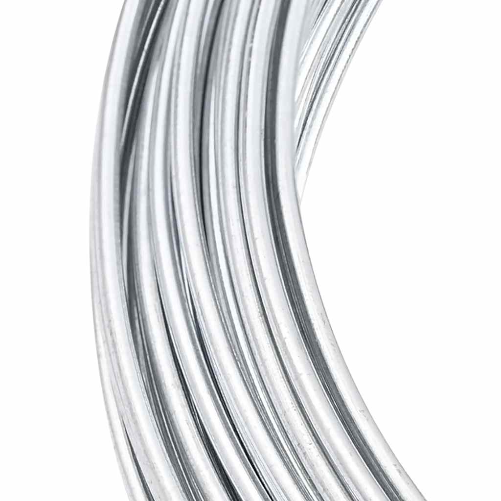 Zaunbindedraht Silber 33 m Heißgetauchter verzinkter Draht