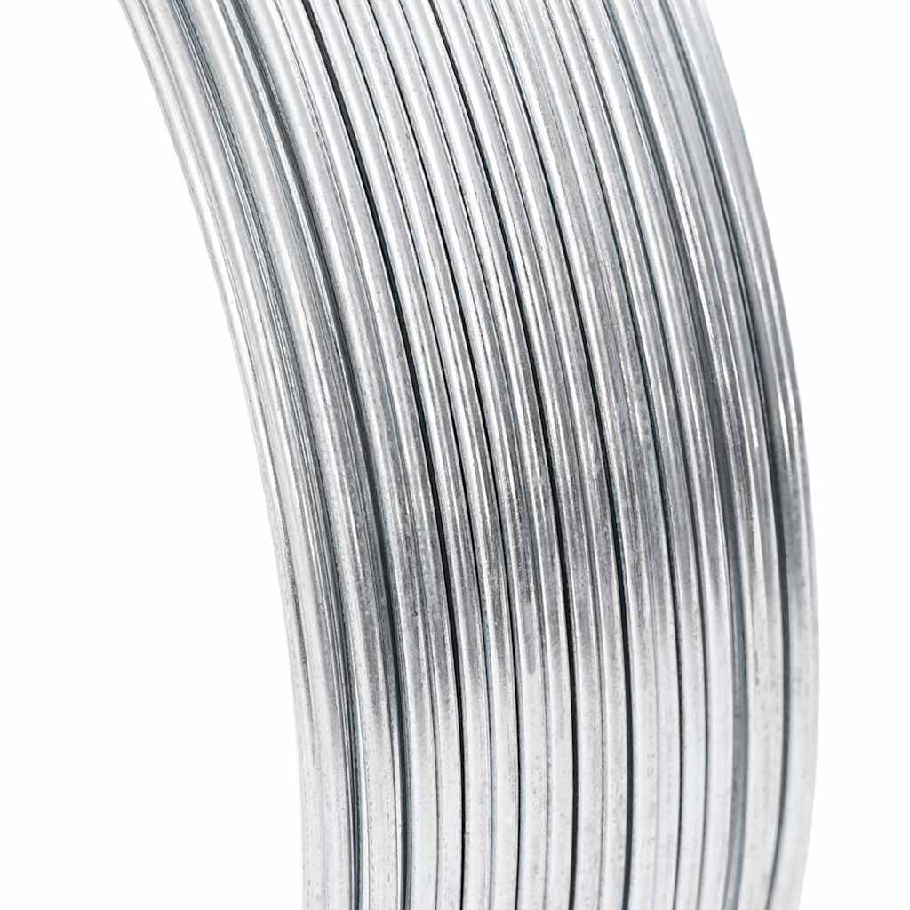 Zaunbindedraht Silber 80 m Heißgetauchter verzinkter Draht
