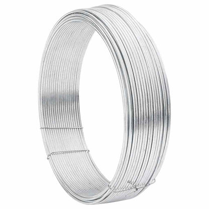 Zaunbindedraht Silber 80 m Heißgetauchter verzinkter Draht