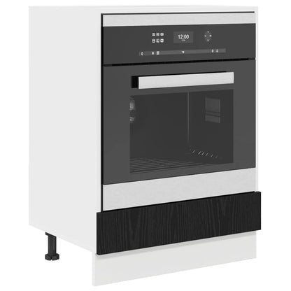 Hängeschrank Schwarz Eichen-Optik 60 x 46 x 81,5 cm