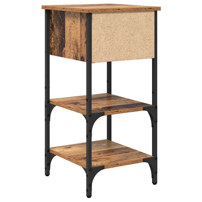 vidaXL Nachttisch mit Schubladen 2 pcs Braun 33,5 x 36 x 70 cm