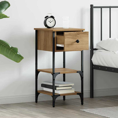 vidaXL Table de chevet marron 33,5 x 36 x 70 cm bois massif recyclé