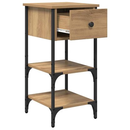 vidaXL Table de chevet marron 33,5 x 36 x 70 cm bois massif recyclé