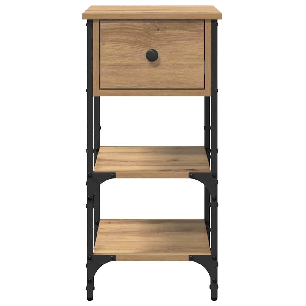 vidaXL Table de chevet marron 33,5 x 36 x 70 cm bois massif recyclé