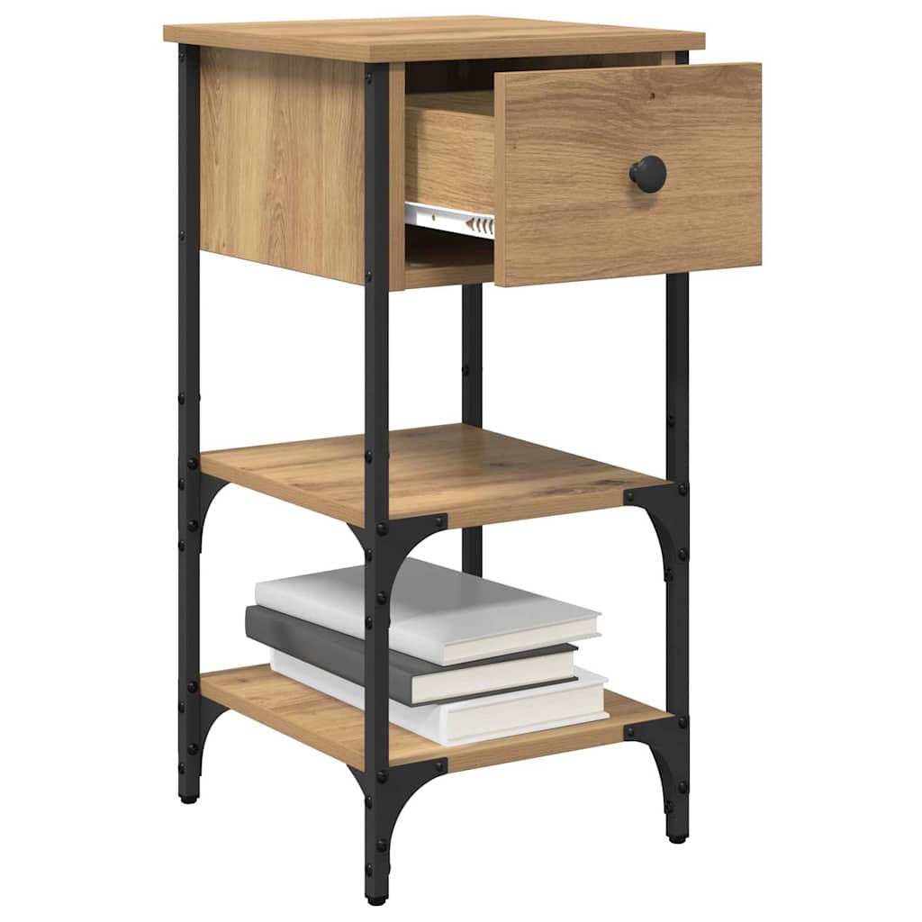 vidaXL Table de chevet marron 33,5 x 36 x 70 cm bois massif recyclé
