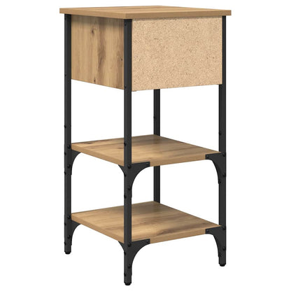 vidaXL Nachttisch mit Schubladen 2 pcs Braun 33,5 x 36 x 70 cm