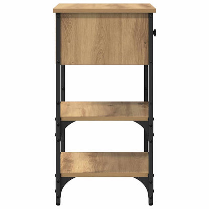 vidaXL Nachttisch mit Schubladen 2 pcs Braun 33,5 x 36 x 70 cm