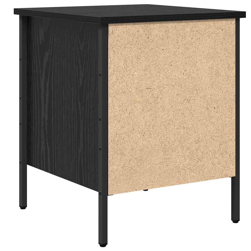 vidaXL Nachttisch mit Schubladen Schwarze Eiche 40 x 42 x 50 cm