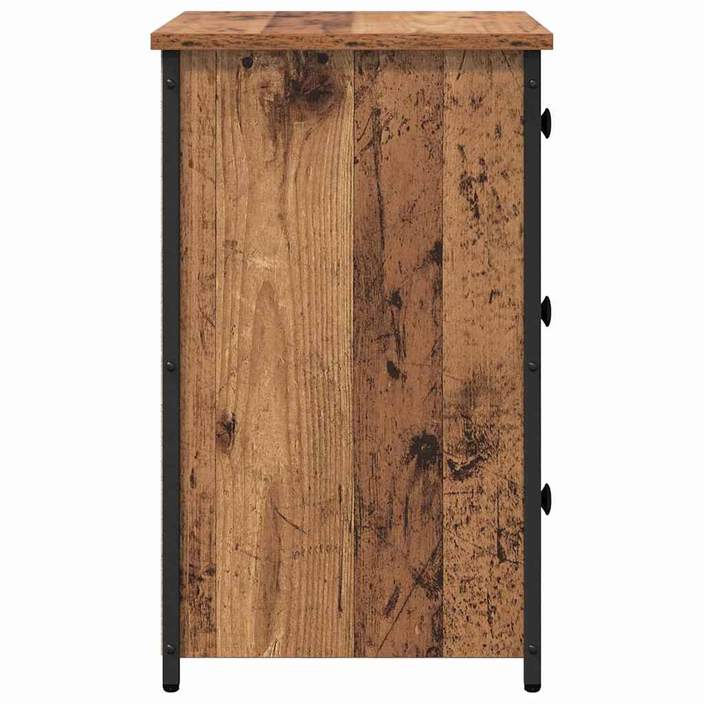 vidaXL Nachttisch Braun 40 x 36 x 60 cm Massives upgecyceltes Holz