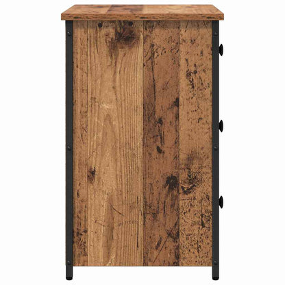 vidaXL Nachttisch Braun 40 x 36 x 60 cm Massives upgecyceltes Holz