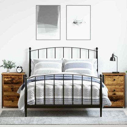 Nachttisch mit Schubladen 2 pcs Braun 40 x 36 x 60 cm