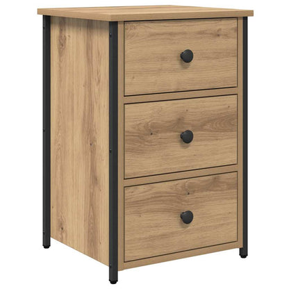 vidaXL Table de chevet marron 40 x 36 x 60 cm bois de récupération massif