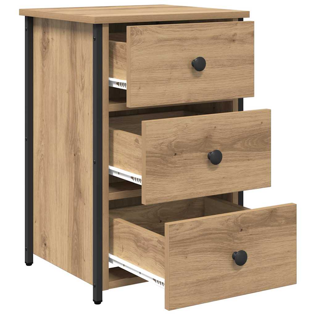 vidaXL Table de chevet marron 40 x 36 x 60 cm bois de récupération massif